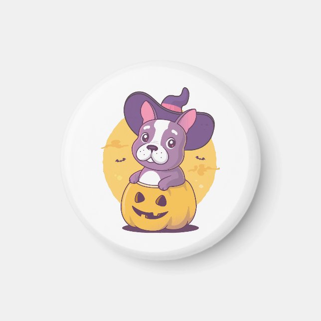 Frenchie Halloween Magnet (Front)