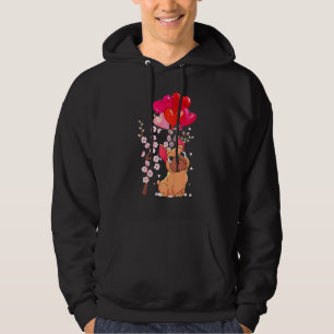 Frenchie Heart Balloon Animal Dog French Bulldog Hoodie