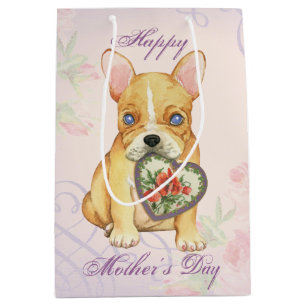 Frenchie Heart Mom Medium Gift Bag
