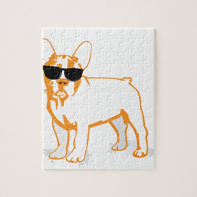 Frenchie Howlelu Jigsaw Puzzle (Vertical)