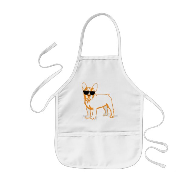 Frenchie Howlelu Kids Apron (Front)