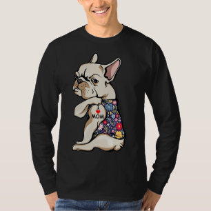 Frenchie I Love Mom Funny French T-Shirt