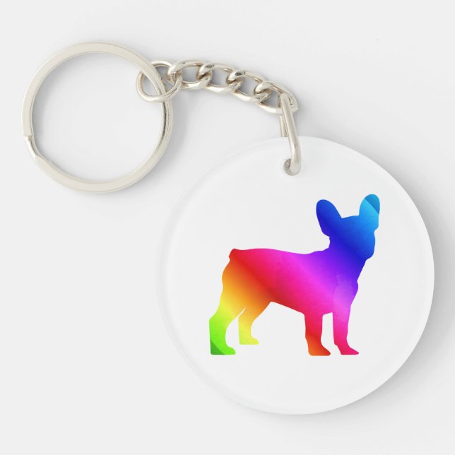 Frenchie     keychain (Front)