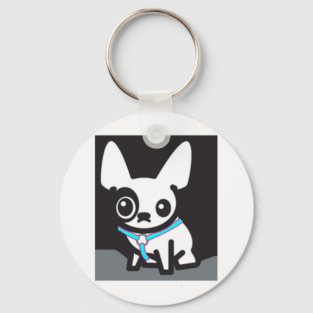 Frenchie Keyring (Front)