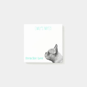 Frenchie Love   Personalized French Bulldog Post-it Notes