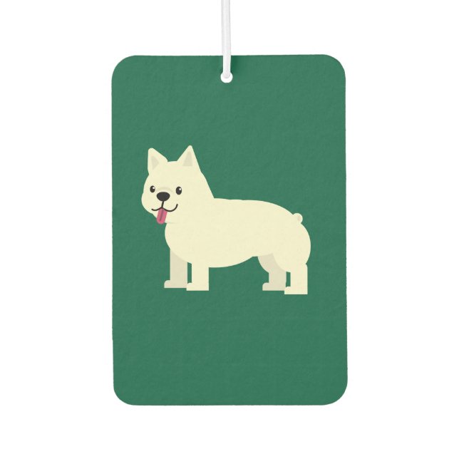 Frenchie Lover Green Air Freshener (Front)