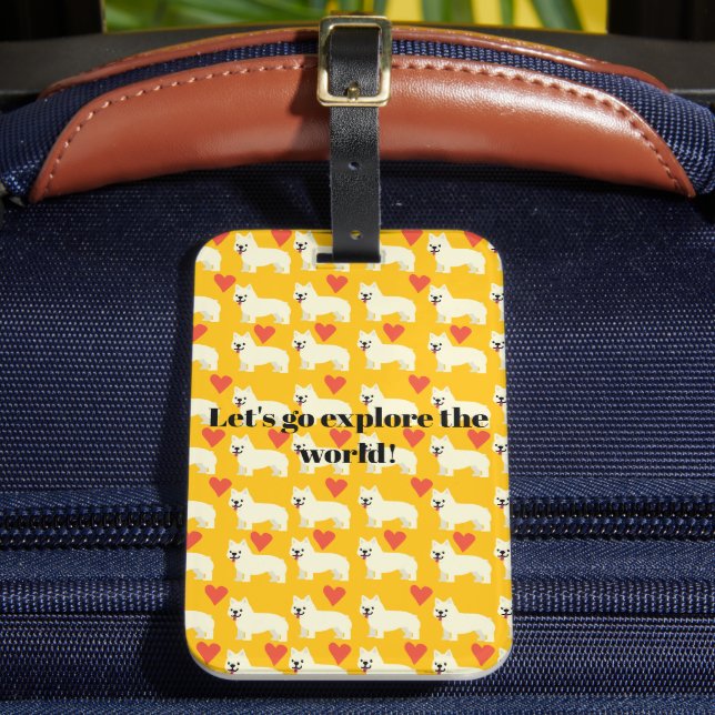 Frenchie Lover Luggage Tag (Front Insitu 2)