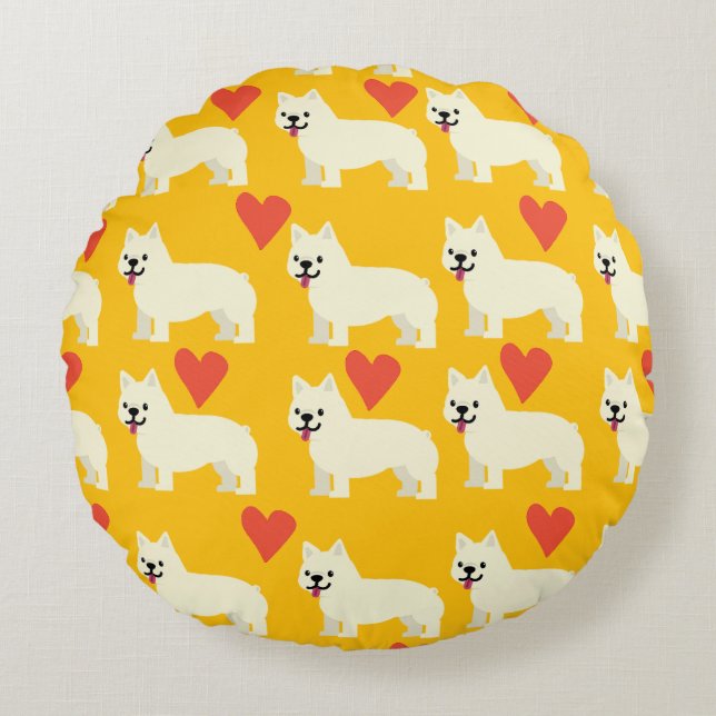 Frenchie Lover Round Pillow (Front)