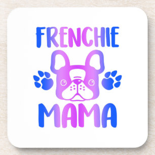 Frenchie Mama Bulldog For Dog Mom Fur Mama Funny Coaster