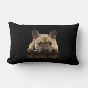 Frenchie Mama T Women French Bulldog Gift Dog Mom Lumbar Pillow