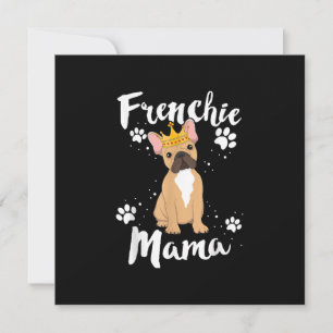 Frenchie Mama Women Mor Mom Dog Lover Gift Holiday Card