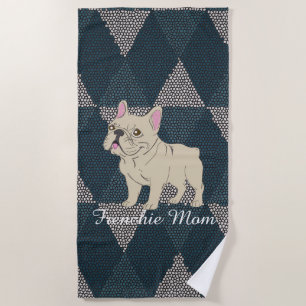 Frenchie Mom Beach Towel