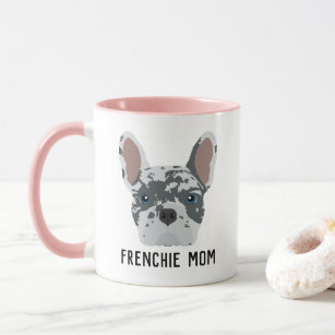 Frenchie Mom Blue Merle French Bulldog Mug