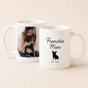 Frenchie Mom Custom Photo French Bulldog Dog Mom Coffee Mug