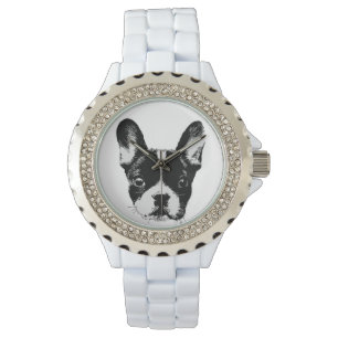Frenchie Mom Cute French Bulldog Face Watch