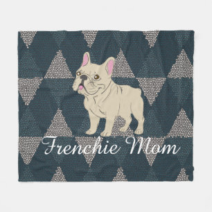 Frenchie Mom Fleece Blanket