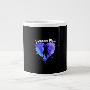Frenchie Mom French Bulldog Dog Mom Fur Mama Large Coffee Mug