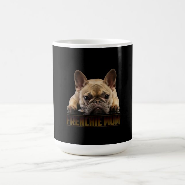 frenchie mom | french bulldog mom gift coffee mug (Center)