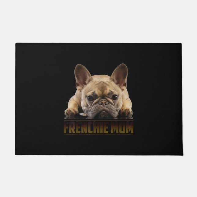 frenchie mom | french bulldog mom gift doormat (Front)