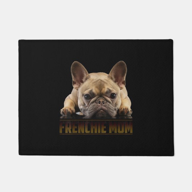 frenchie mom | french bulldog mom gift doormat (Front)
