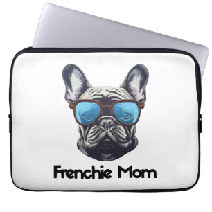 Frenchie Mom Funny French Bulldog Dog Lover Laptop Sleeve