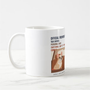 Frenchie Mom Job Titles Funny French Bulldog Dog  Coffee Mug