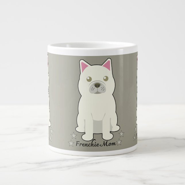 Frenchie mom large coffee mug (Front)