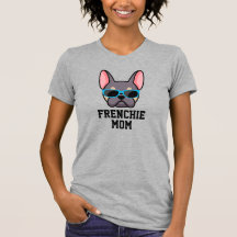Frenchie Mom Lilac and Tan French Bulldog T-Shirt
