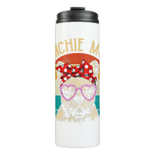 Frenchie Mom Lover Gift Vintage Retro Style Thermal Tumbler
