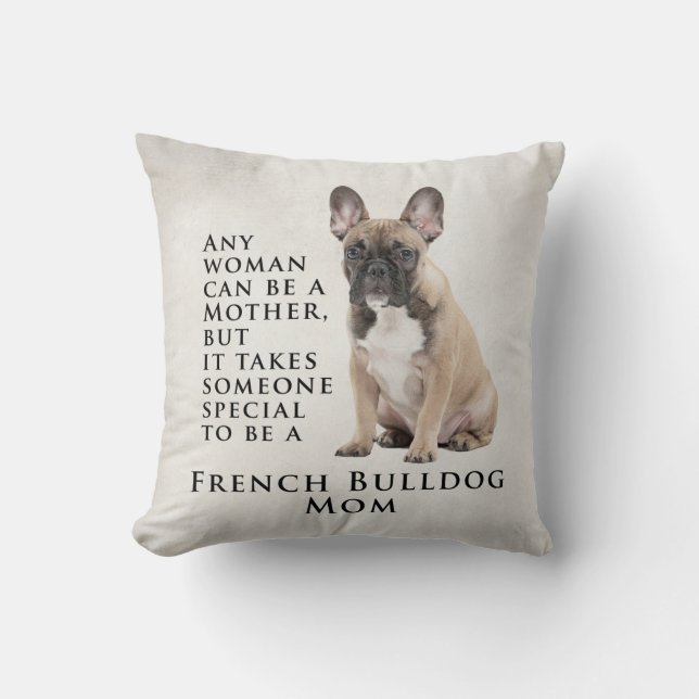Frenchie Mom Pillow (Front)