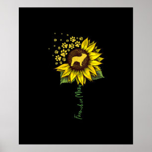 Frenchie Mom Sunflower French Bulldog Lover Gift Poster