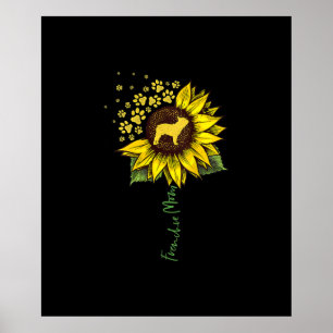 Frenchie Mom Sunflower French Bulldog Lover Gift Poster
