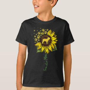 Frenchie Mom Sunflower French Bulldog Lover Gifts  T-Shirt