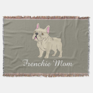 Frenchie Mom Throw Blanket