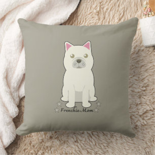 Frenchie Mom Throw Pillow
