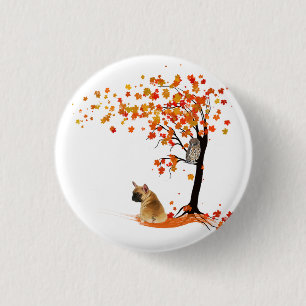 Frenchie My Spirit Animals Owl Frenchie Lovers 1 Inch Round Button