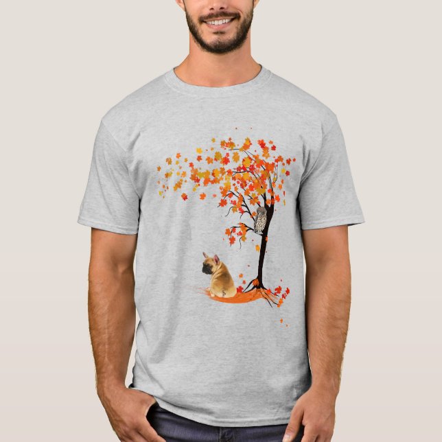 Frenchie My Spirit Animals Owl Frenchie Lovers T-Shirt (Front)