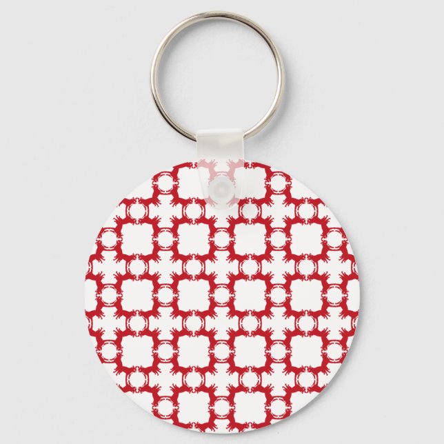 Frenchie Pattern pure Keychain (Front)