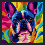 Frenchie Pop Art Poster<br><div class="desc">🐾 Bring a pop and colorful touch with this vibrant design of French upheaval. Perfect for lovers of dogs and modern art! 🌈</div>