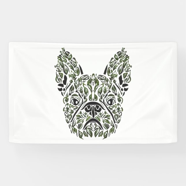 Frenchie Puppy Art Banner (Horizontal)