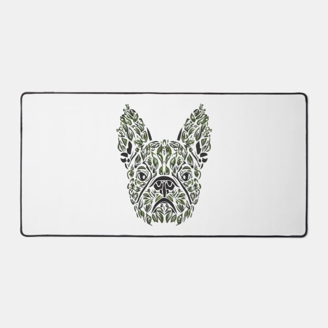 Frenchie Puppy Art Desk Mat (Front)