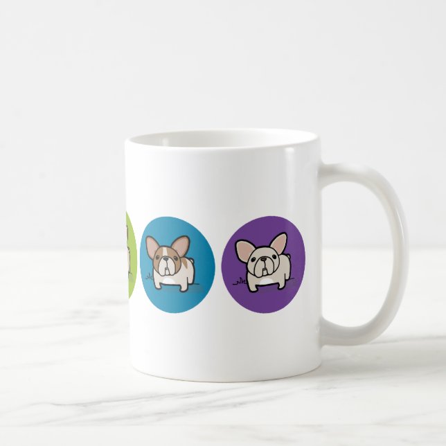 Frenchie Rainbow Coffee Mug (Right)