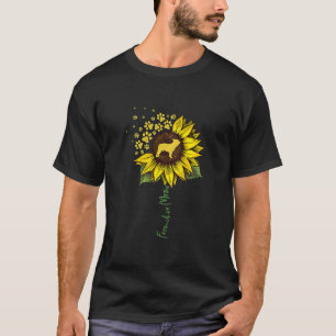 Frenchie Sunflower Mom French Bulldog Lover Gift T-Shirt