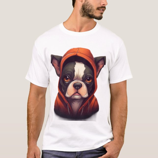 Frenchie sweat - shirt à capuche : Trop Cool à l'é (Devant)