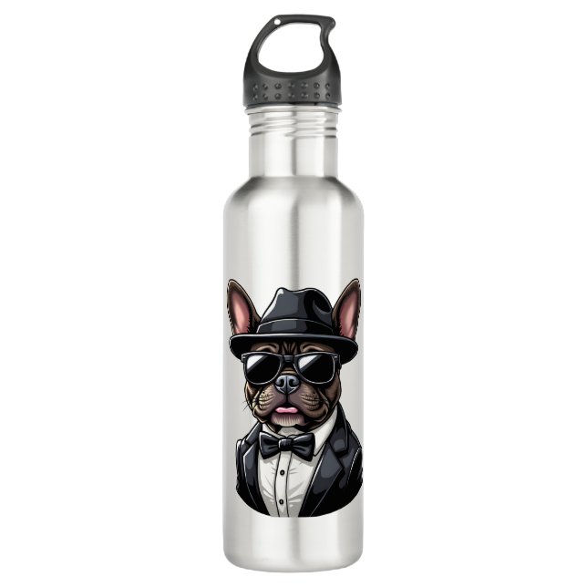 Frenchie The Gangster 710 Ml Water Bottle (Front)