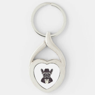 Frenchie The Gangster Keychain