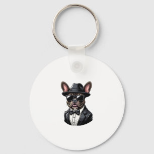 Frenchie The Gangster Keychain