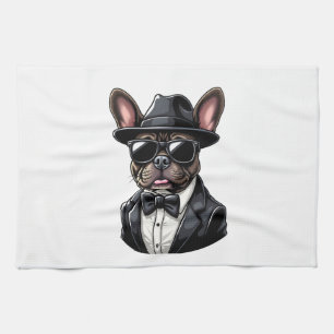 Frenchie The Gangster Kitchen Towel