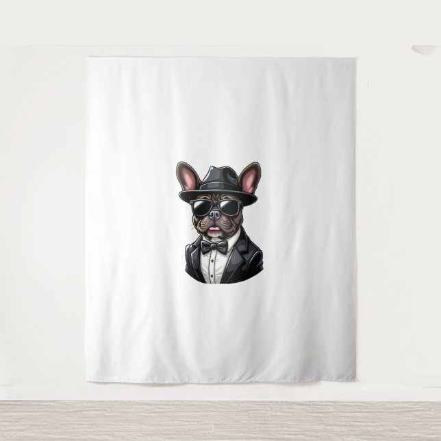 Frenchie The Gangster Tapestry (Front)