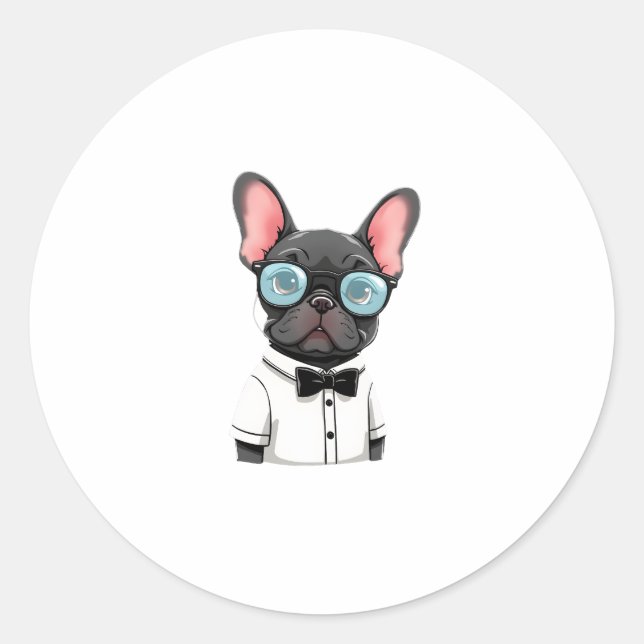 Frenchie The Gentlemen Copy (1) Classic Round Sticker (Front)